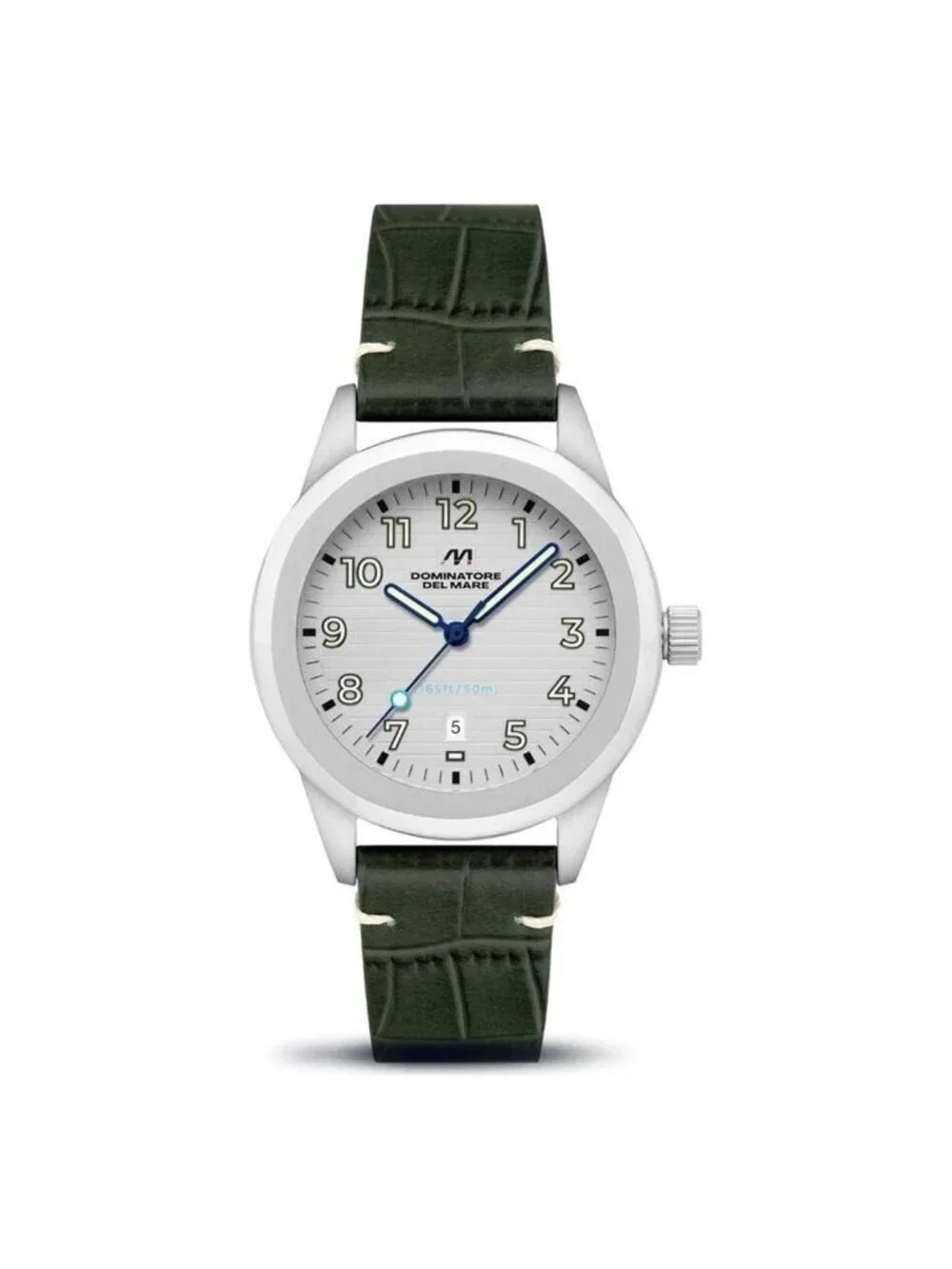 NWT Dominatore Del Mare Aqua Sicura Quartz White Dial Men's Watch